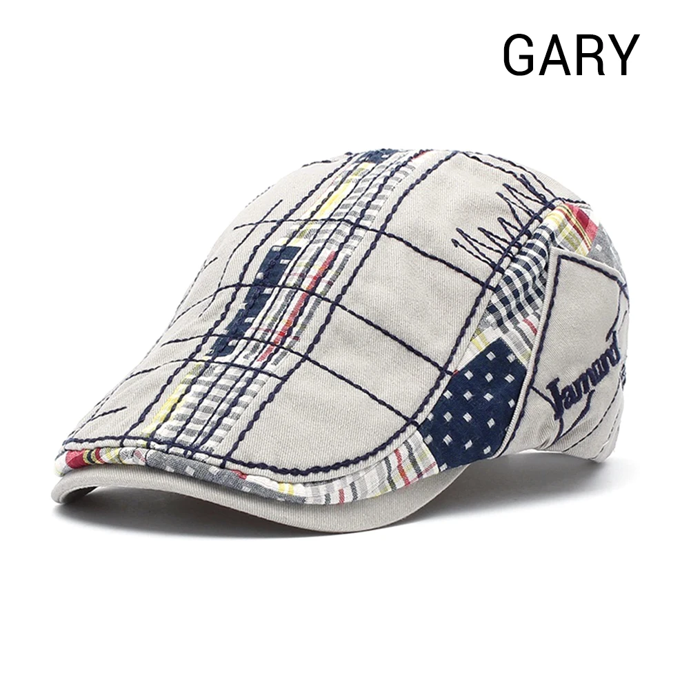 Unisex Vintage Cotton Adjustable Plaid Fabric Stitching Embroidered Beret Hat Cap Beret Hats For Men Women Flat Newsboy Caps #30
Unisex Vintage Cotton Adjustable Plaid Fabric Stitching Embroidered Beret Hat Cap Beret Hats For Men Women Flat Newsboy Caps #30