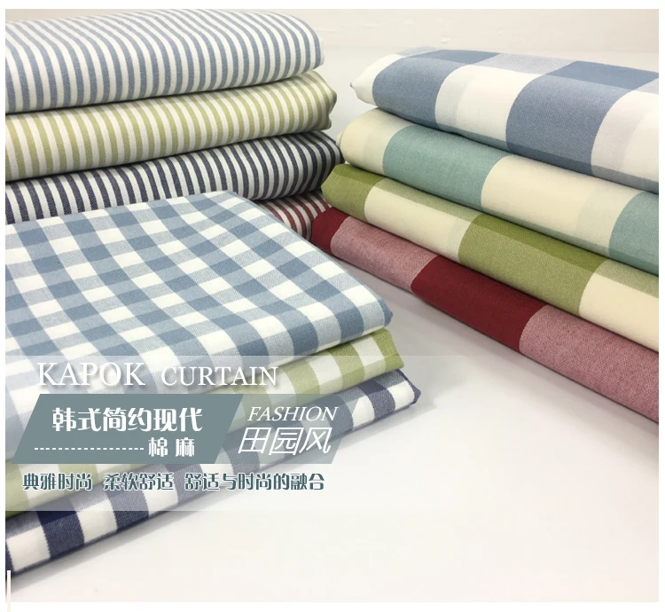 Mediterranean pastoral striped large lattice solid color curtain table cloth sofa fabric high-grade thick cotton linen
Mediterranean pastoral striped large lattice solid color curtain table cloth sofa fabric high-grade thick cotton linen