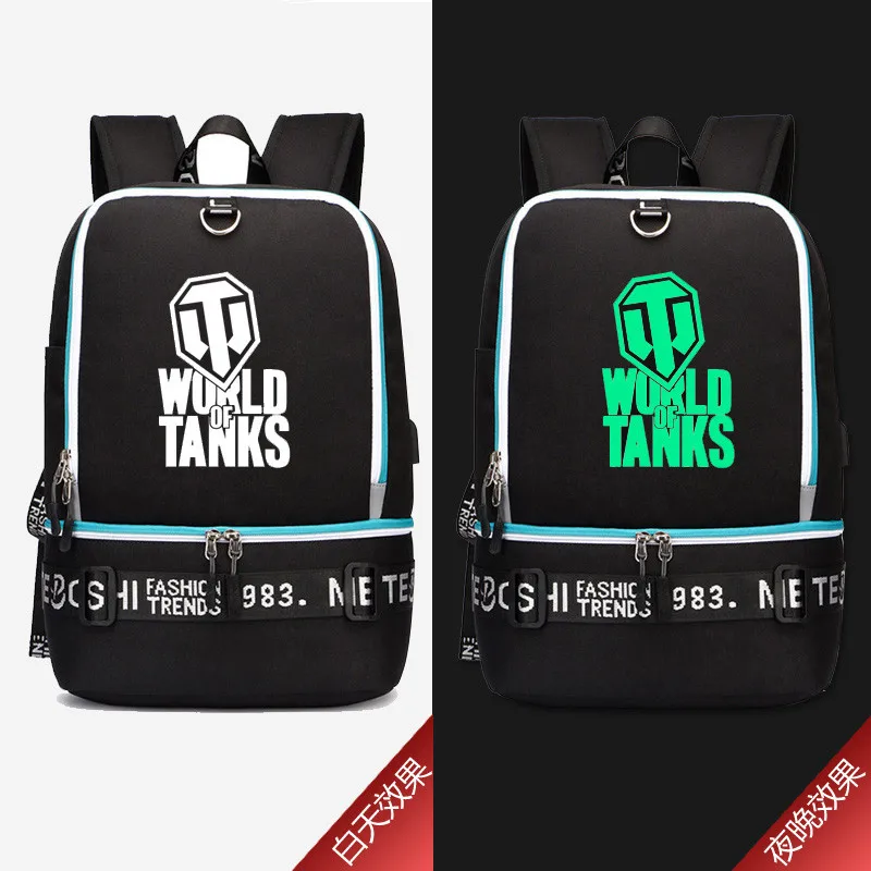 Светящийся рюкзак с принтом из игры WORLD OF танки, Холщовый дорожный ранец в стиле милитари с USB-зарядкой, школьные ранцы для ноутбука
Светящийся рюкзак с принтом из игры WORLD OF танки, Холщовый дорожный ранец в стиле милитари с USB-зарядкой, школьные ранцы для ноутбука
