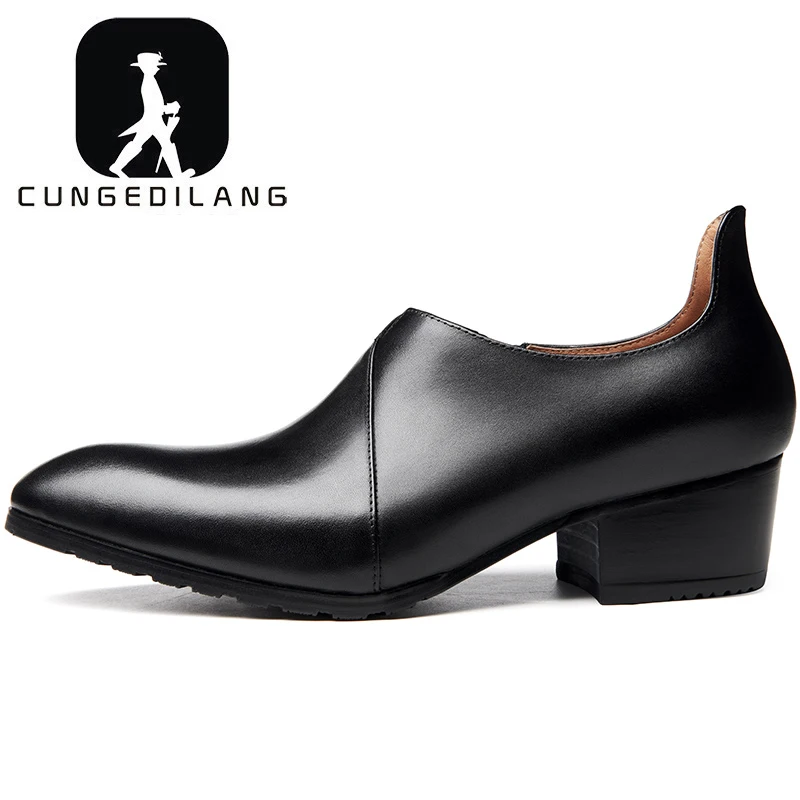New mens genuine leather dress shoes high heels pointed toe height increase fashion wedding shoes black career work shoes
New mens genuine leather dress shoes high heels pointed toe height increase fashion wedding shoes black career work shoes