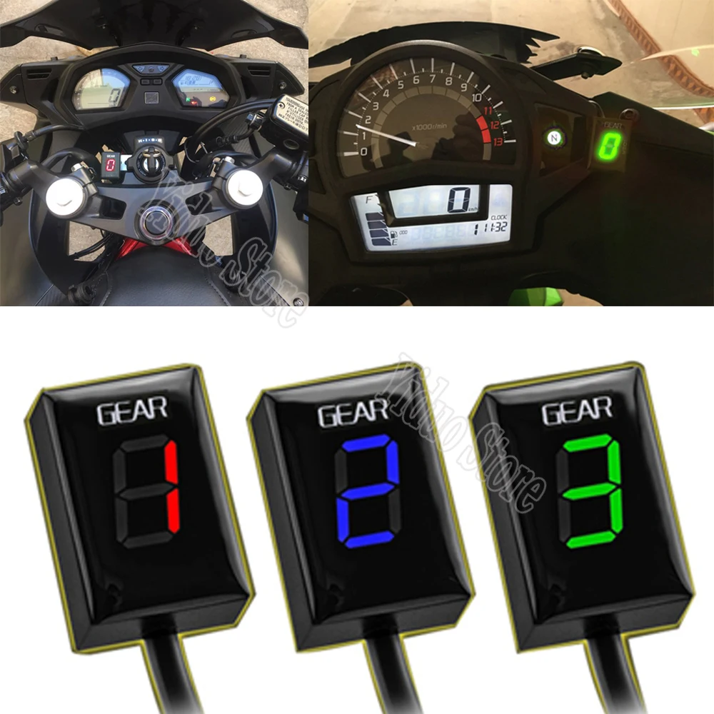 Мотоцикл Ecu прямое Крепление 1 6 скоростей шестерни дисплей индикатор для Kawasaki ER6N