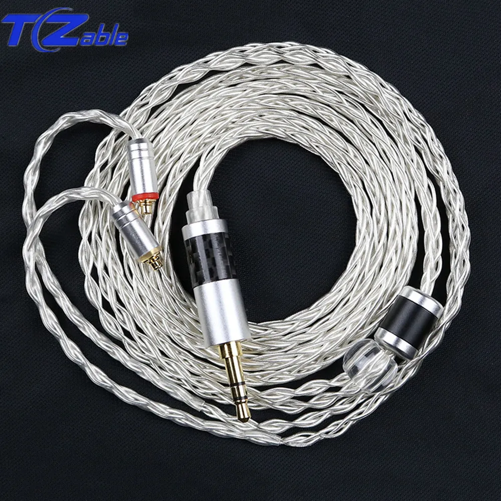 3.5mm Hifi Headphone Upgrade Cable Single Crystal Copper Plated Silver Wire For MMCX 0.78 Pin Headset Cable se215 se535 se846
3.5mm Hifi Headphone Upgrade Cable Single Crystal Copper Plated Silver Wire For MMCX 0.78 Pin Headset Cable se215 se535 se846