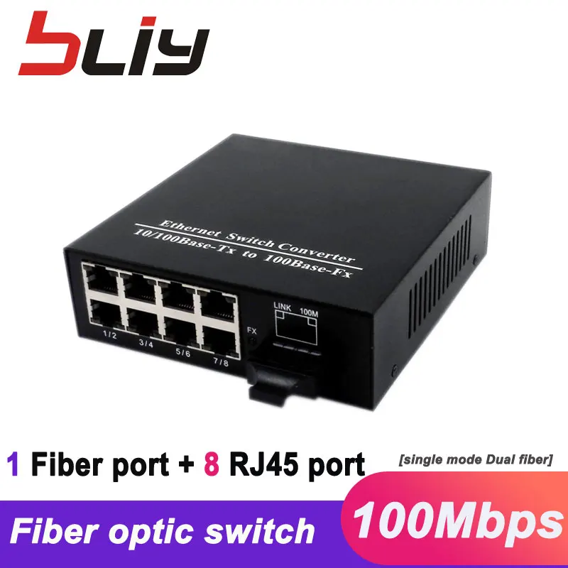 8 ethernet UTP port 10/100M wavelength 1310/1550nm media converter dual fiber to rj45 fiber switch ftth poe switch ethernet
8 ethernet UTP port 10/100M wavelength 1310/1550nm media converter dual fiber to rj45 fiber switch ftth poe switch ethernet