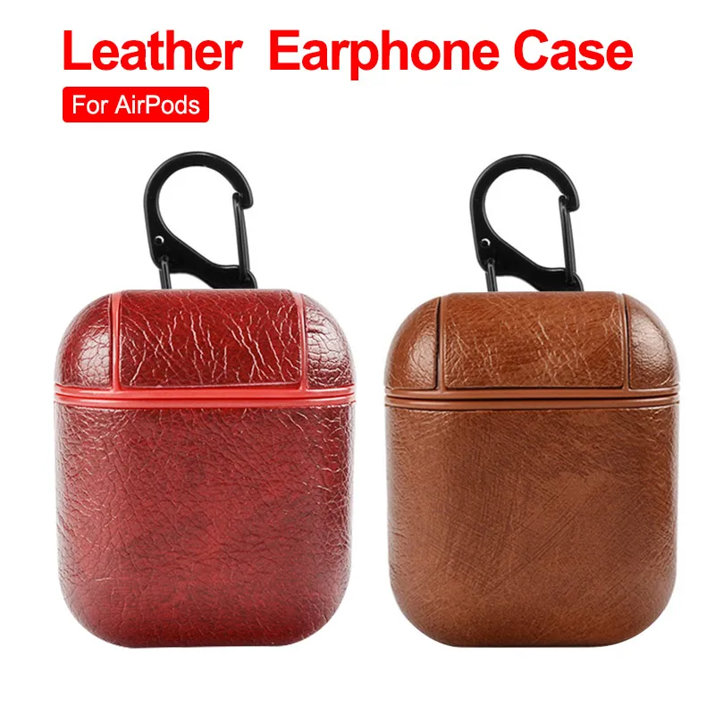 Leather Bluetooth Wireless Earphone Case For Apple AirPods Charging Box Skin Accessories for AirPods Protective Cover Bag
Leather Bluetooth Wireless Earphone Case For Apple AirPods Charging Box Skin Accessories for AirPods Protective Cover Bag