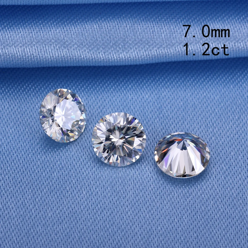 Gemstones DEF clear white 7.0mm 1.2ct round brilliant cut moissanites loose stone for rings diamonds
Gemstones DEF clear white 7.0mm 1.2ct round brilliant cut moissanites loose stone for rings diamonds