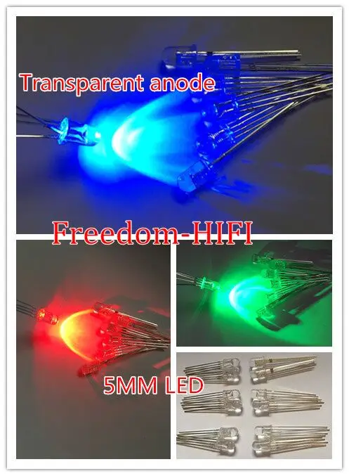 20 шт 5 мм полноцветный светодиодный RGB красный/зеленый/синий общий анод/катод