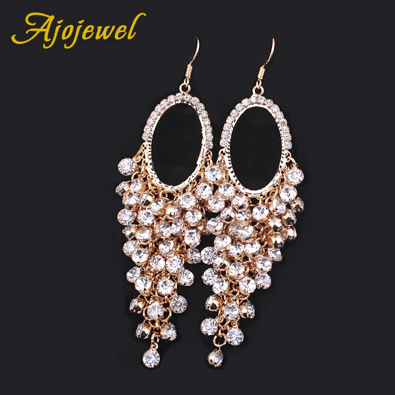 Ajojewel European Luxury Long Earrings Heavy Crystal Rhinestone Tassel Earrings For Women Wedding Jewelry Party
Ajojewel European Luxury Long Earrings Heavy Crystal Rhinestone Tassel Earrings For Women Wedding Jewelry Party