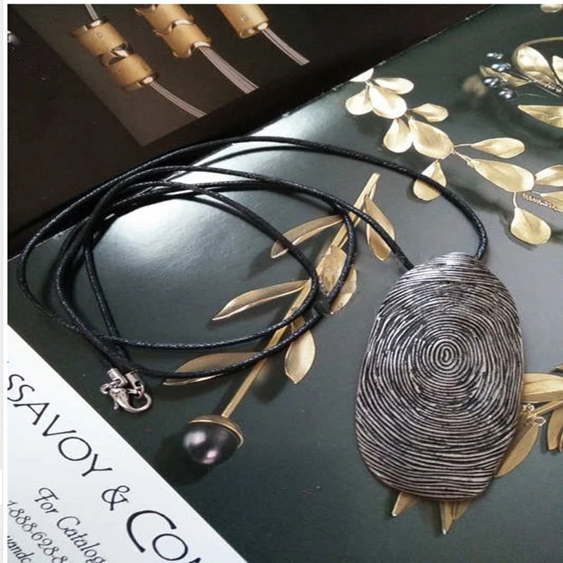 Ожерелье с подвеской в этническом стиле из сплава|fashion jewelry|jewelry fashionleather necklace |