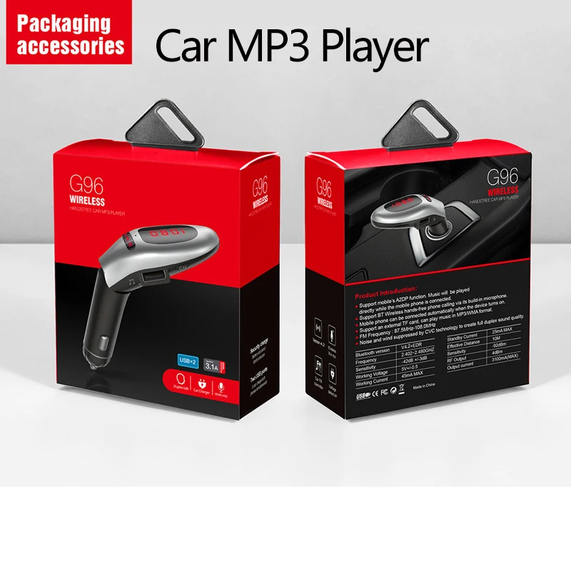 Новинка 2019 Автомобильный MP3 плеер G96 USB зарядное устройство автомобильный