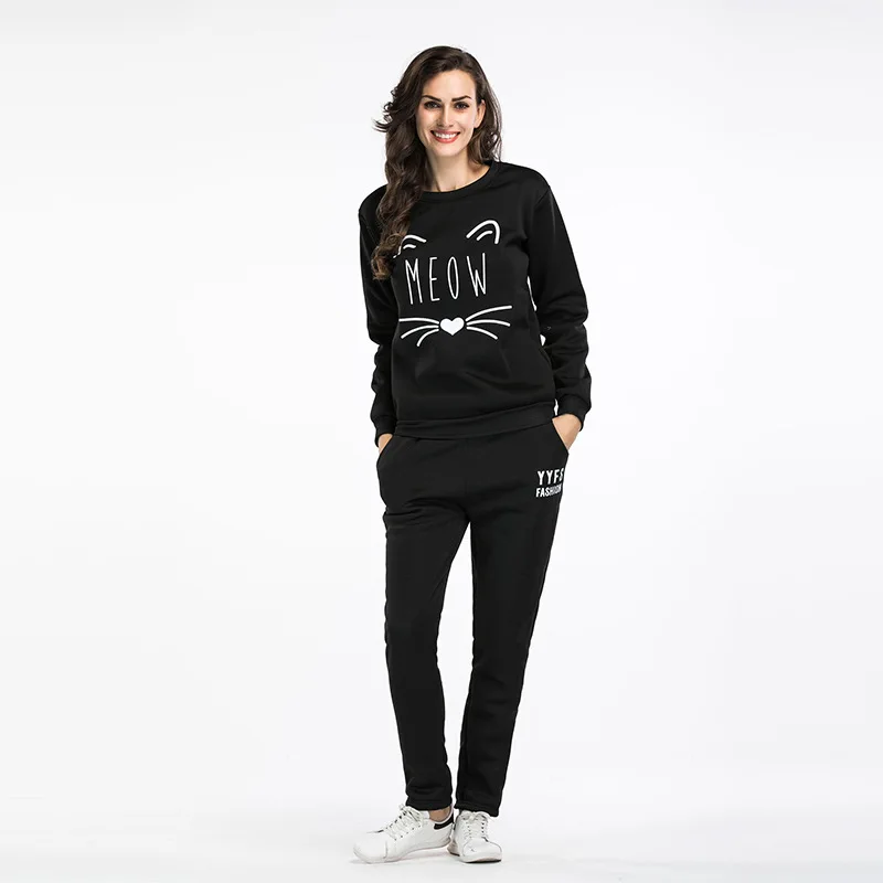 Spring Cotton Full Flare Sleeve Drawstring Floor-length New Arrival Top Fashion 2019 Sweater Suit Printing Leisure Trousers
Spring Cotton Full Flare Sleeve Drawstring Floor-length New Arrival Top Fashion 2019 Sweater Suit Printing Leisure Trousers