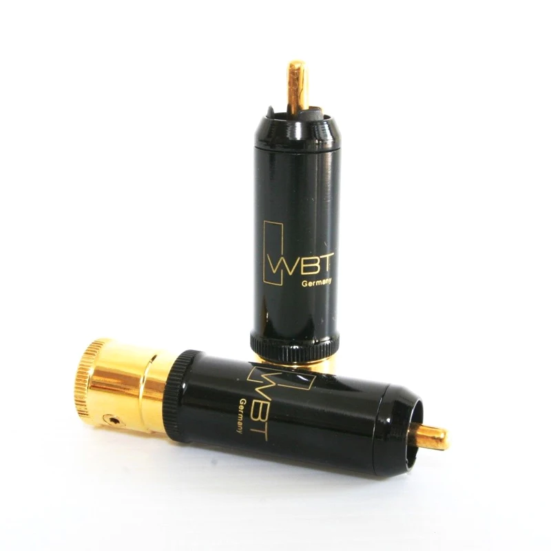 Высокая производительность 24K позолоченный RCA разъем HIFI разъем|Коннекторы и