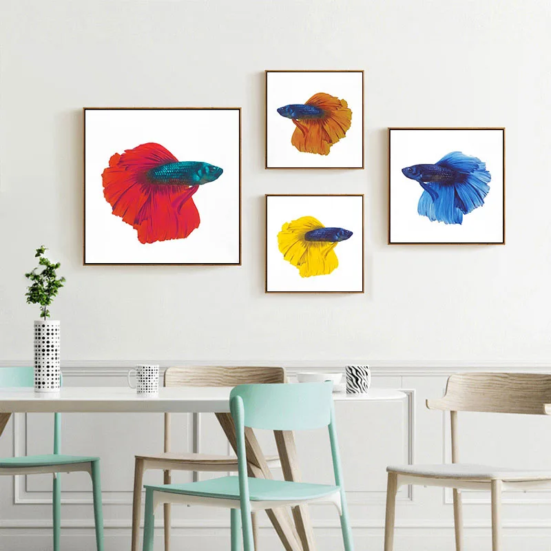 HAOCHU Nordic Simple Creative Colorful Peacockfish Decoration Paintings Restaurant Living Room Modern Bedroom Children's Room
HAOCHU Nordic Simple Creative Colorful Peacockfish Decoration Paintings Restaurant Living Room Modern Bedroom Children's Room