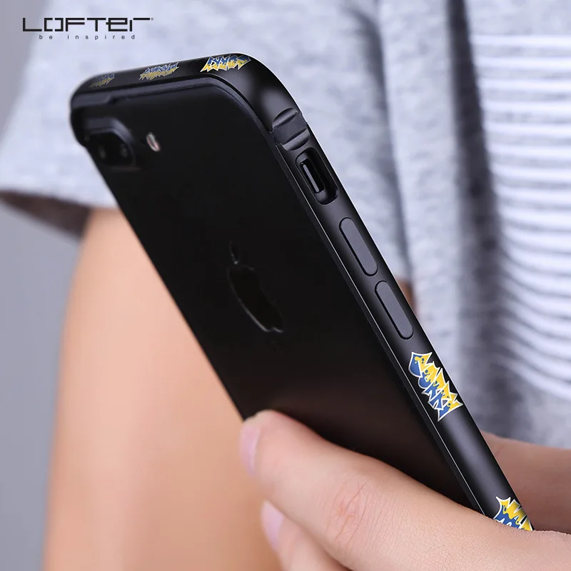 Алюминиевый бампер с граффити для iPhone 7 Plus Ультратонкий Тонкий металлический