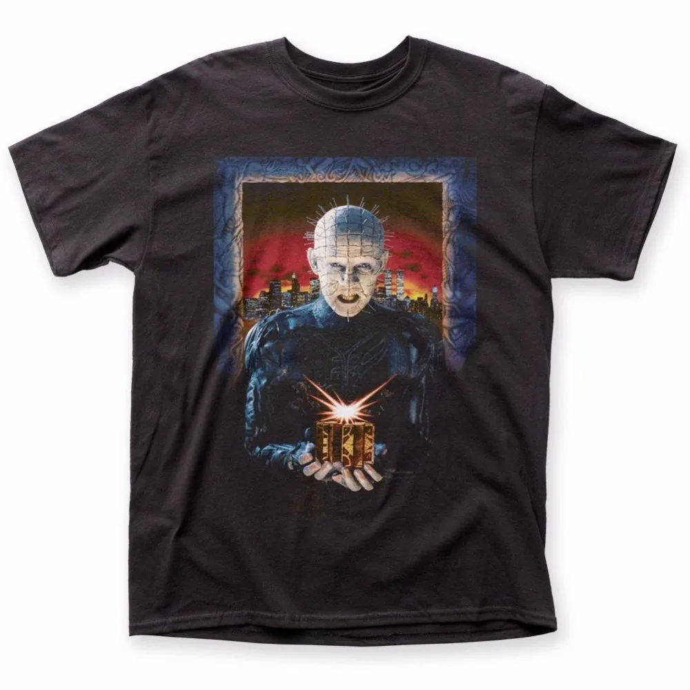 Модные футболки Hellraiser фильм Pinhead ад на земле футболка Размеры S 3XL 2XL топ | Мужская