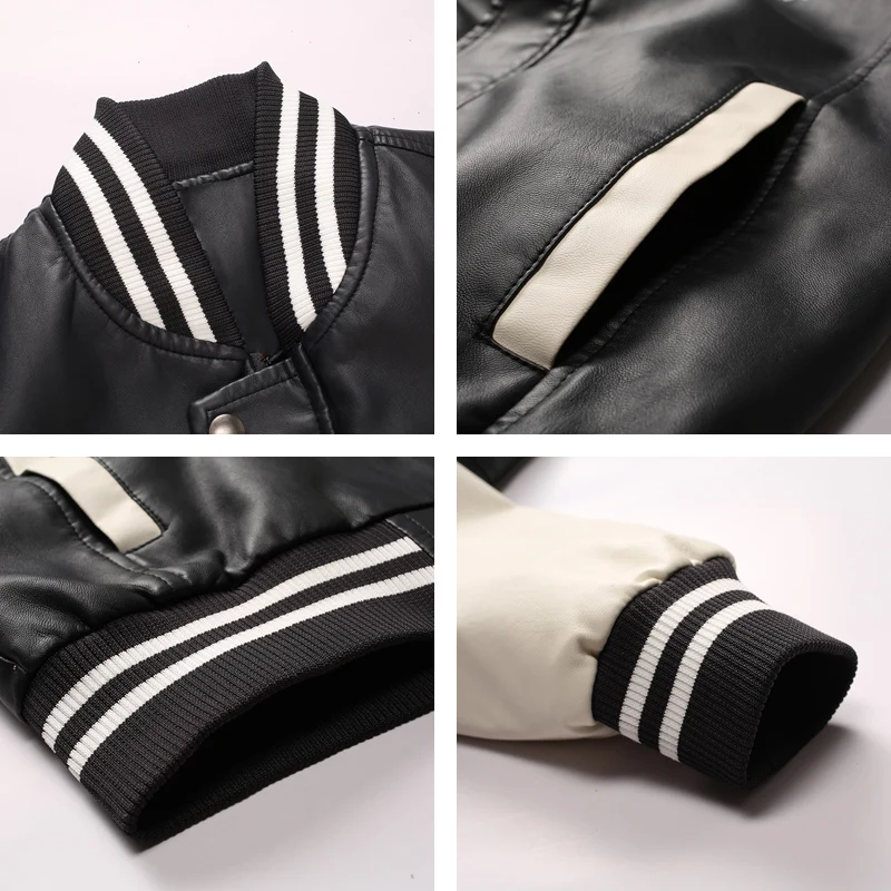Leather Jacket Men 2017 New Autumn Winter Casual Mens Jackets Army Clothing Fashion Style Elastic Motorcycle Outerwear PU 311
Leather Jacket Men 2017 New Autumn Winter Casual Mens Jackets Army Clothing Fashion Style Elastic Motorcycle Outerwear PU 311