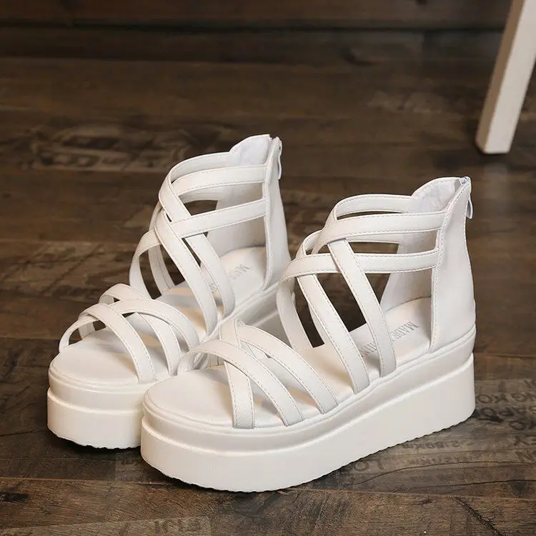 35-39 size Summer women shoe 6cm-7cm heel height Open Toe women sandals fashion cross-tied sandals platform lady shoes
35-39 size Summer women shoe 6cm-7cm heel height Open Toe women sandals fashion cross-tied sandals platform lady shoes