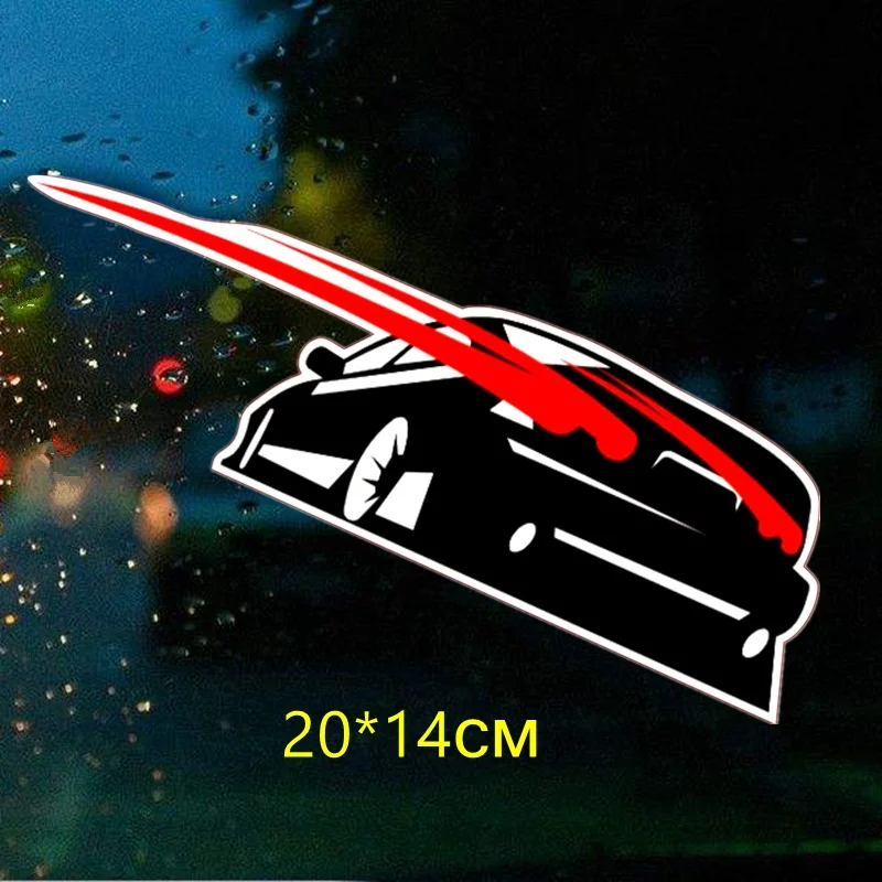 Tri Mishki HZX392-CS 20*14 см с красной лентой наклоне автомобиля красочные наклейки для