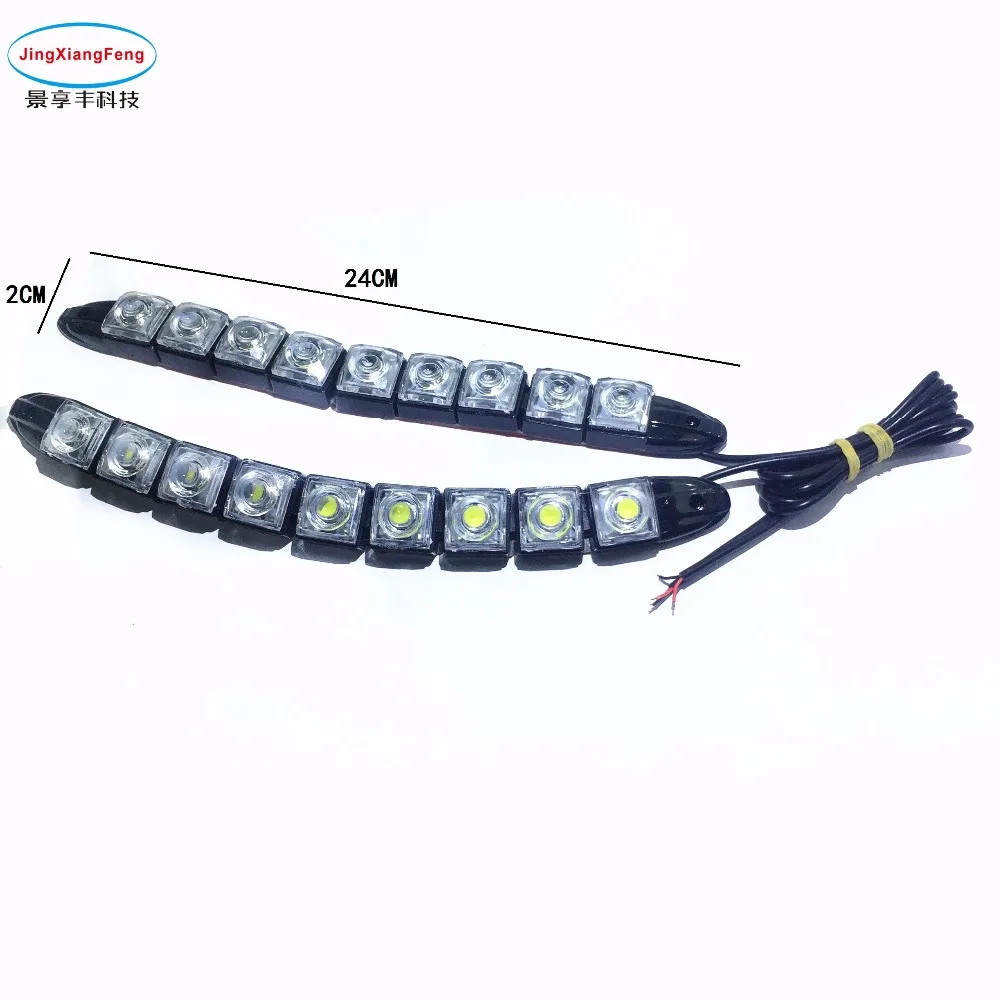 JingXiangFeng 2 PCS 12v 10 LED Daytime Running Light Waterproof Universal DRL Kit Day Light Auto Driving Light External Light
JingXiangFeng 2 PCS 12v 10 LED Daytime Running Light Waterproof Universal DRL Kit Day Light Auto Driving Light External Light