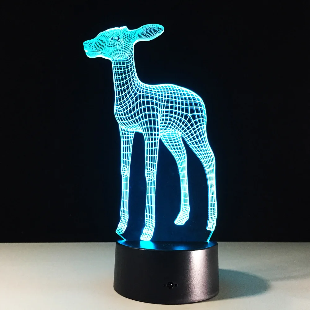 Deer 3D Night Light 7 Color Change Remote Touch LED Table Lamp Energy Saving Baby Sleeping Lighting Birthday Gift Home Decor
Deer 3D Night Light 7 Color Change Remote Touch LED Table Lamp Energy Saving Baby Sleeping Lighting Birthday Gift Home Decor