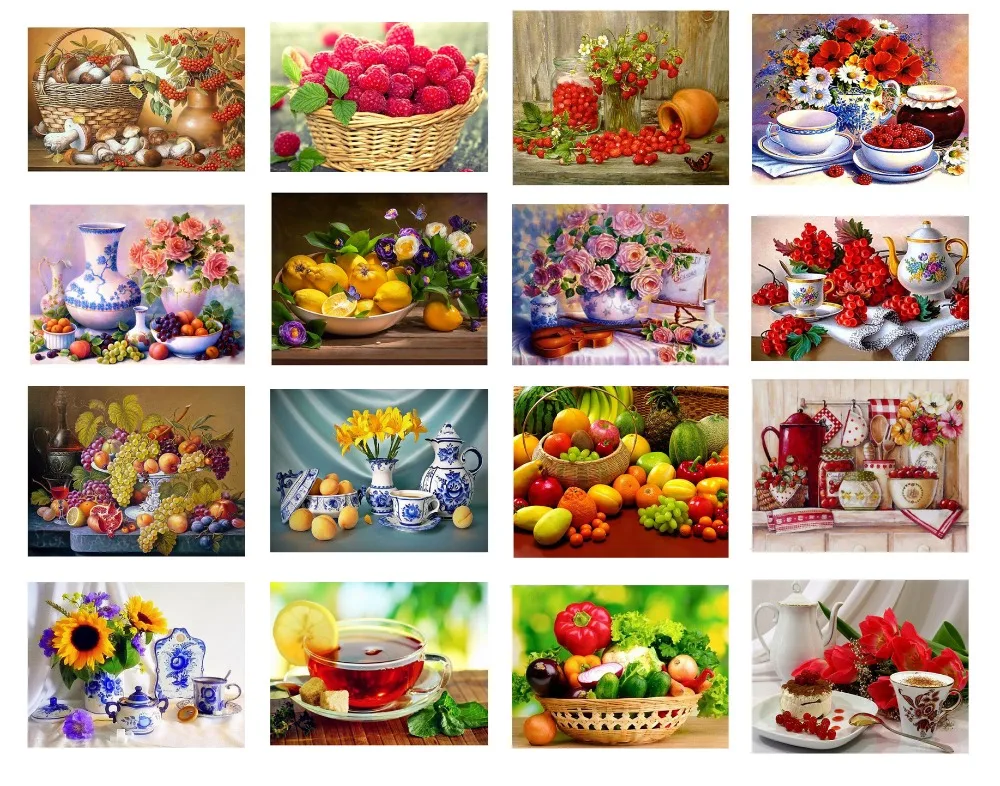 Full Square Drill 5D DIY Diamond Painting still life 3D Embroidery Cross Stitch Rhinestone Mosaic Decor
Full Square Drill 5D DIY Diamond Painting still life 3D Embroidery Cross Stitch Rhinestone Mosaic Decor