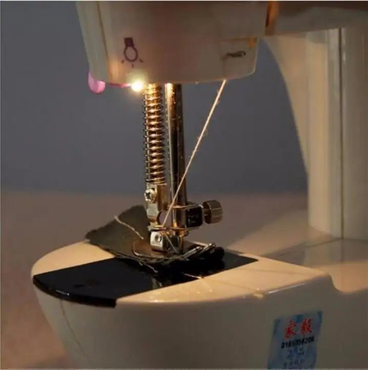 Handheld Mini Sewing Machine Pedal Overlock Purple Walking Foot Electrical Portable | Инструменты