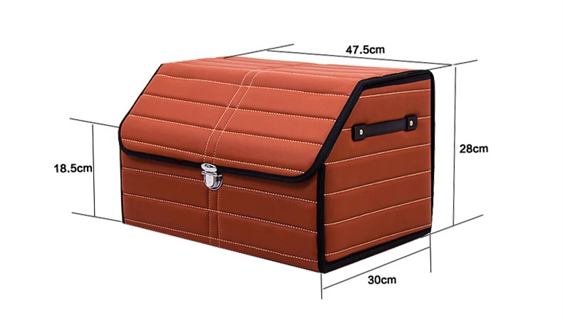 Car Styling Leather Folding Trunk Stripe Storage Box Organizer Home Exquisite Trash Save Space Anti-slip Secure With Side Handle
Car Styling Leather Folding Trunk Stripe Storage Box Organizer Home Exquisite Trash Save Space Anti-slip Secure With Side Handle