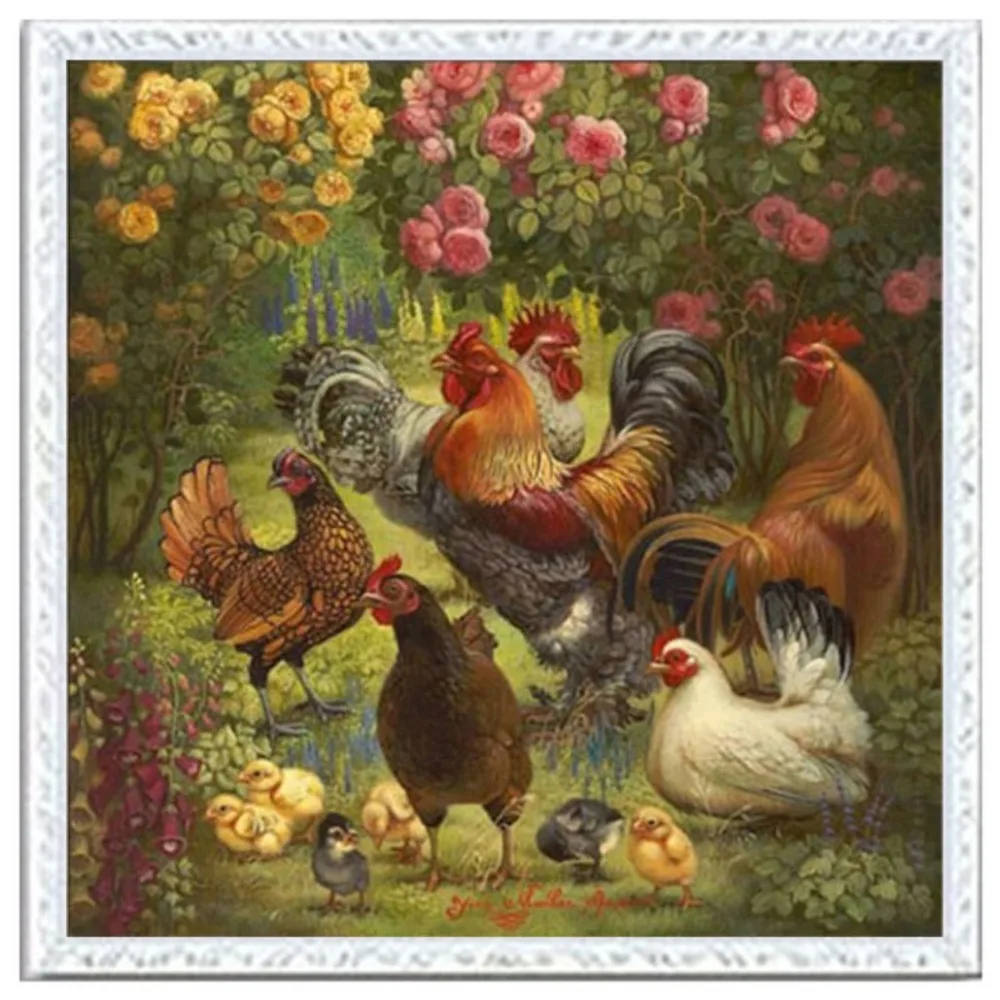 A Chicken Family Needlework,Oil Painting Animal Cross stitch Handmade 14CT Canvas DIY,Cross-stitch kits,Embroidery Art Home
A Chicken Family Needlework,Oil Painting Animal Cross stitch Handmade 14CT Canvas DIY,Cross-stitch kits,Embroidery Art Home
