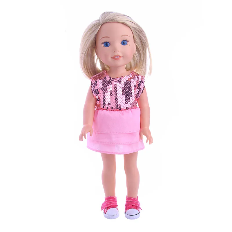 Best sweet Doll Gift Pink Sequin Shawl Dress for American Doll Wellie Wisher doll
Best sweet Doll Gift Pink Sequin Shawl Dress for American Doll Wellie Wisher doll