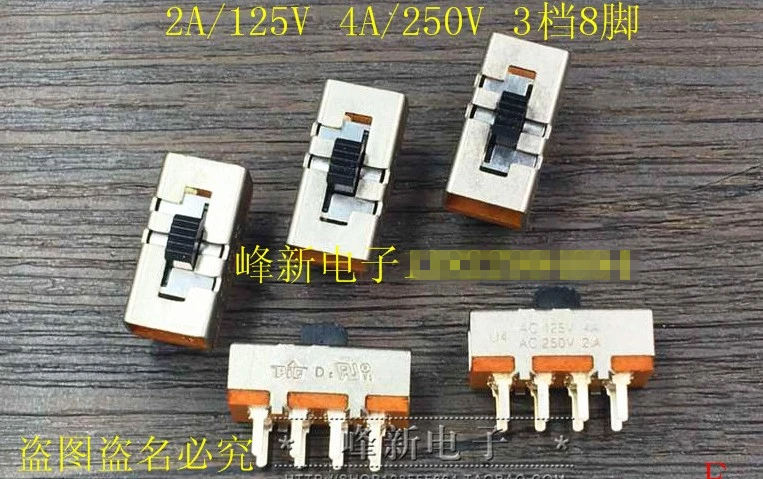 Original new 100% US44-23H35-G3.5-00-510 vertical double row 3gear 8pin dial switch 4A125V sliding switch wave band
Original new 100% US44-23H35-G3.5-00-510 vertical double row 3gear 8pin dial switch 4A125V sliding switch wave band