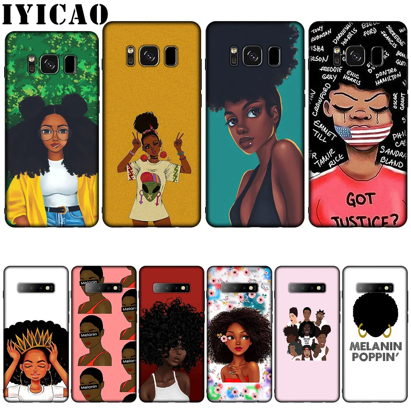 Мягкий силиконовый чехол MELANIN POPPIN для Samsung Galaxy S20 S10 S9 S8 Plus Lite Ultra S6 S7 Edge S10e E|Бамперы| |