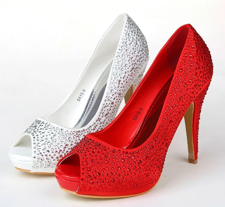 2018 New Style Peep Toe Rhinestone Sexy Elegant Wedding Shoes Bridal Dress Shoes Banquet Evening Dress Shoes Size 35-39
2018 New Style Peep Toe Rhinestone Sexy Elegant Wedding Shoes Bridal Dress Shoes Banquet Evening Dress Shoes Size 35-39