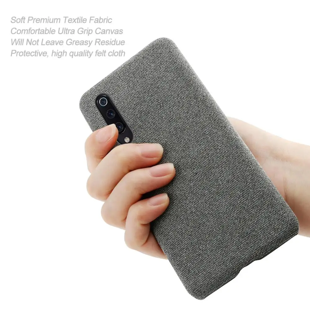 TORUBIA For Xiaomi Mi 9 MI9 SE Case Slim Ultra Thin Retro Woven Fabric Cloth Anti-scratch PC Hard Cover 9T | Мобильные телефоны и