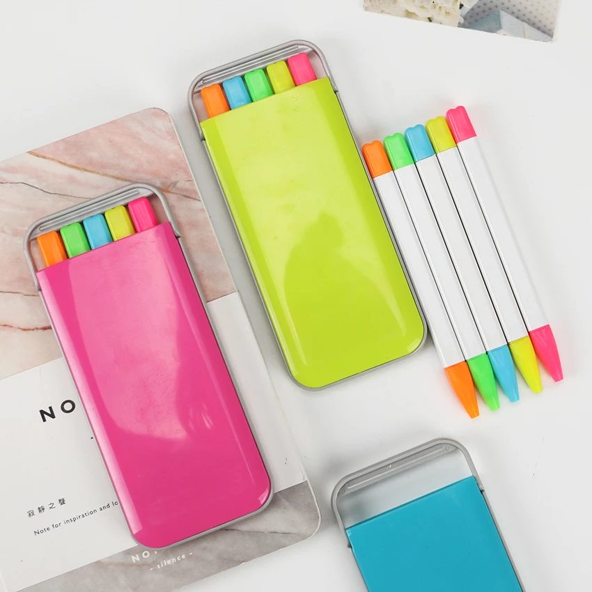 5PCS/Set Candy Color Highlighter Pen Set Mini Fluo Markers Stationery Office School Supplies Fluorescente Caneta
5PCS/Set Candy Color Highlighter Pen Set Mini Fluo Markers Stationery Office School Supplies Fluorescente Caneta