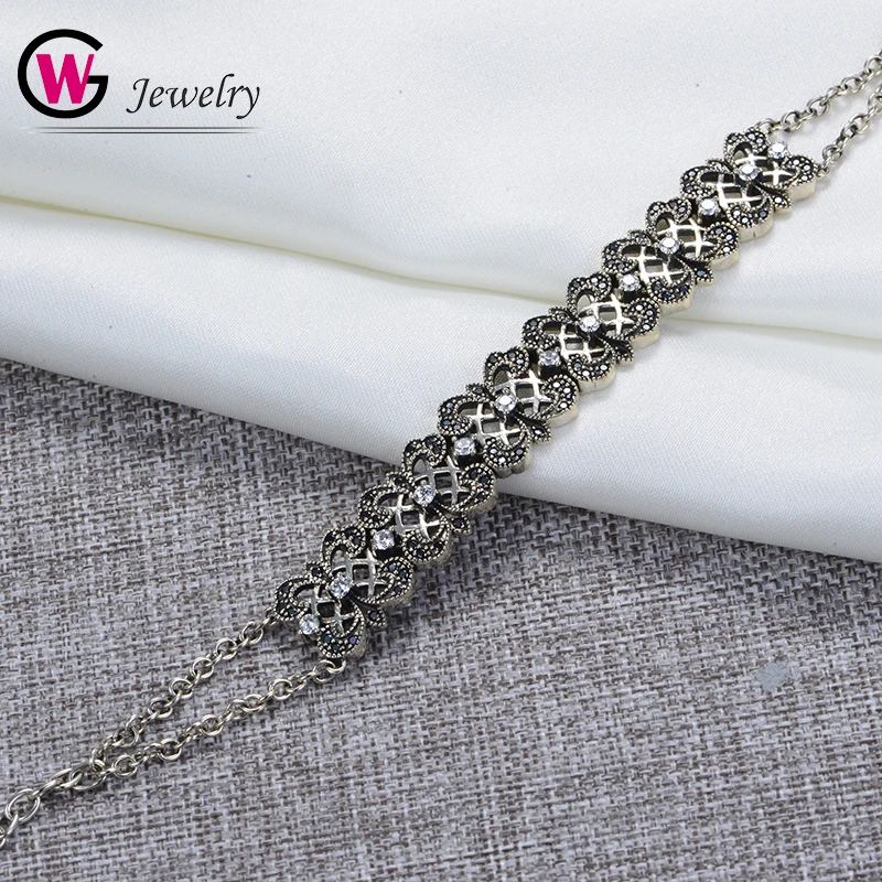 GW Brand Fashion 2019 Ethnic Bohemian Women Bracelets & Bangles For Women Wristband Links 925 Silver Jewelry Vintage Bracelet
GW Brand Fashion 2019 Ethnic Bohemian Women Bracelets & Bangles For Women Wristband Links 925 Silver Jewelry Vintage Bracelet