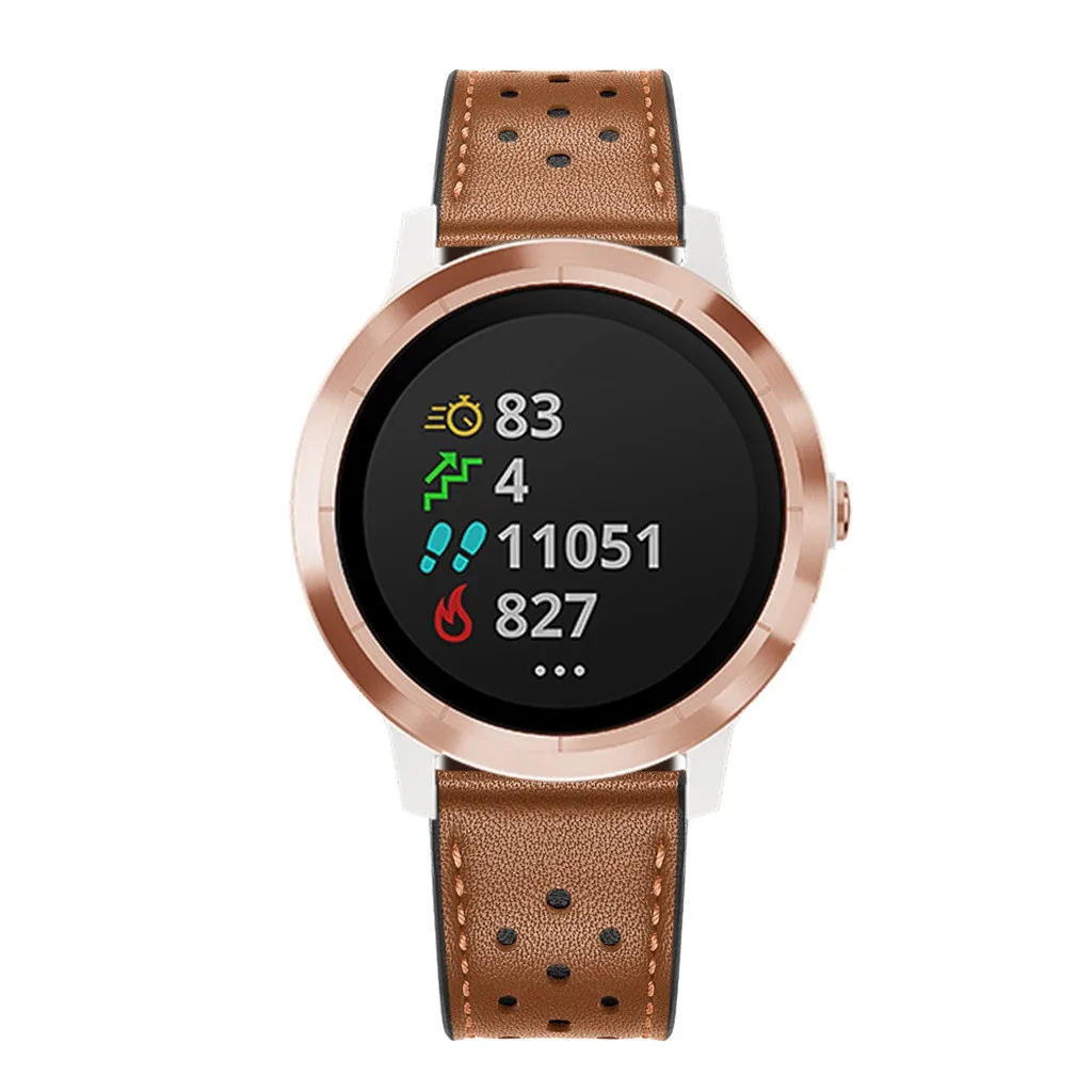 Ремешок из натуральной кожи для Garmin Vivoactive 3 умный браслет Запасной ремешок vivomove