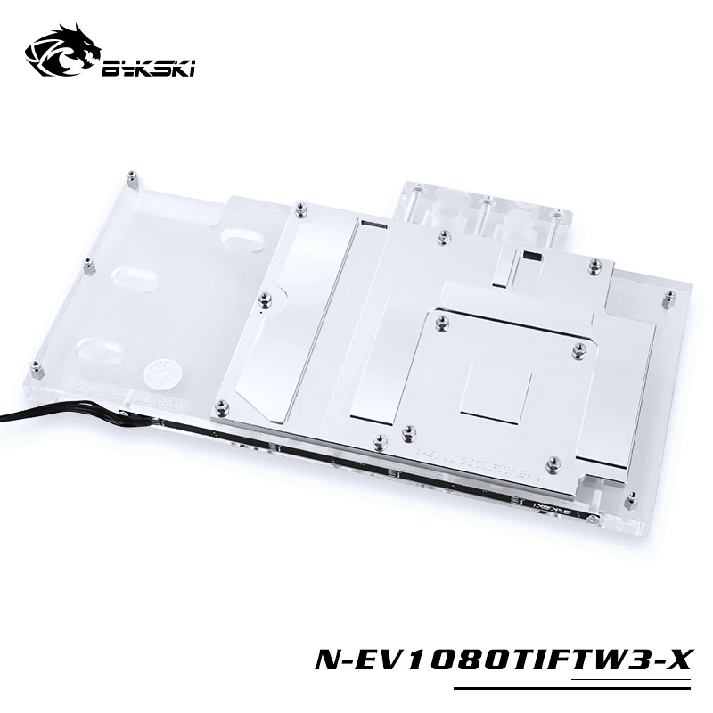 Водный блок BYKSKI для EVGA GTX1080Ti 11G FTW3 GAMING iCX/полноэкранная графическая карта медная