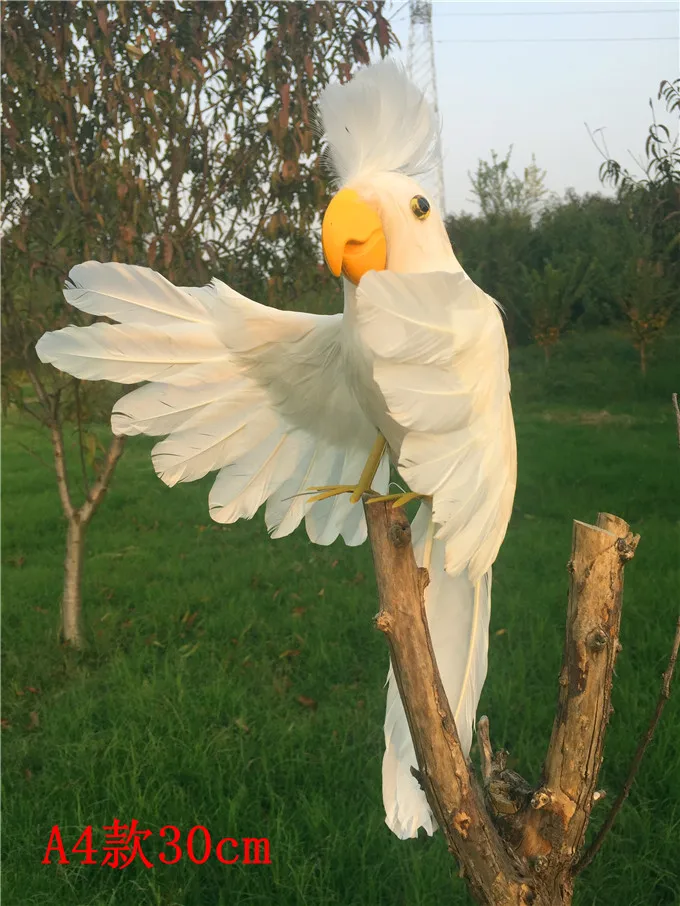 simulation bird foam& feathers white parrot hello" pose cockatoo large 30x40cm,pastoral craft prop,garden decoration gift p0444
simulation bird foam& feathers white parrot hello" pose cockatoo large 30x40cm,pastoral craft prop,garden decoration gift p0444