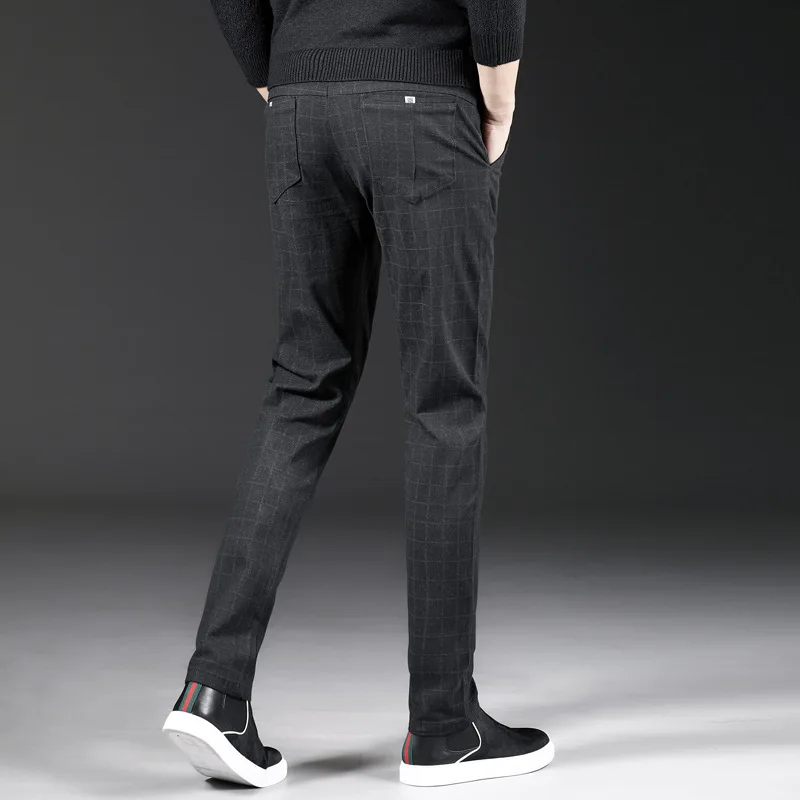 Plus Size 40 Men Spring Summer Brand New Business Casual Pants Washed Cotton Solid Fashion Soft Trousers Clothing | Мужская одежда