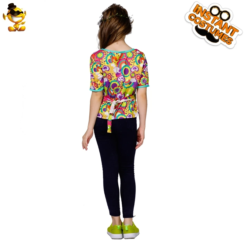DSPLAY New Style Halloween Hippie Girl Costume With Headpiece Kids Hippie Top For Christmas Cosplay Party
DSPLAY New Style Halloween Hippie Girl Costume With Headpiece Kids Hippie Top For Christmas Cosplay Party