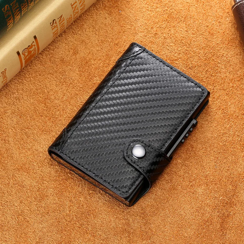 BISI GORO Slim Card Holder Carbon Fiber PU Leather Card Wallet RFID Blocking Men and Women Card Holder for Travel Drop-shipping
BISI GORO Slim Card Holder Carbon Fiber PU Leather Card Wallet RFID Blocking Men and Women Card Holder for Travel Drop-shipping
