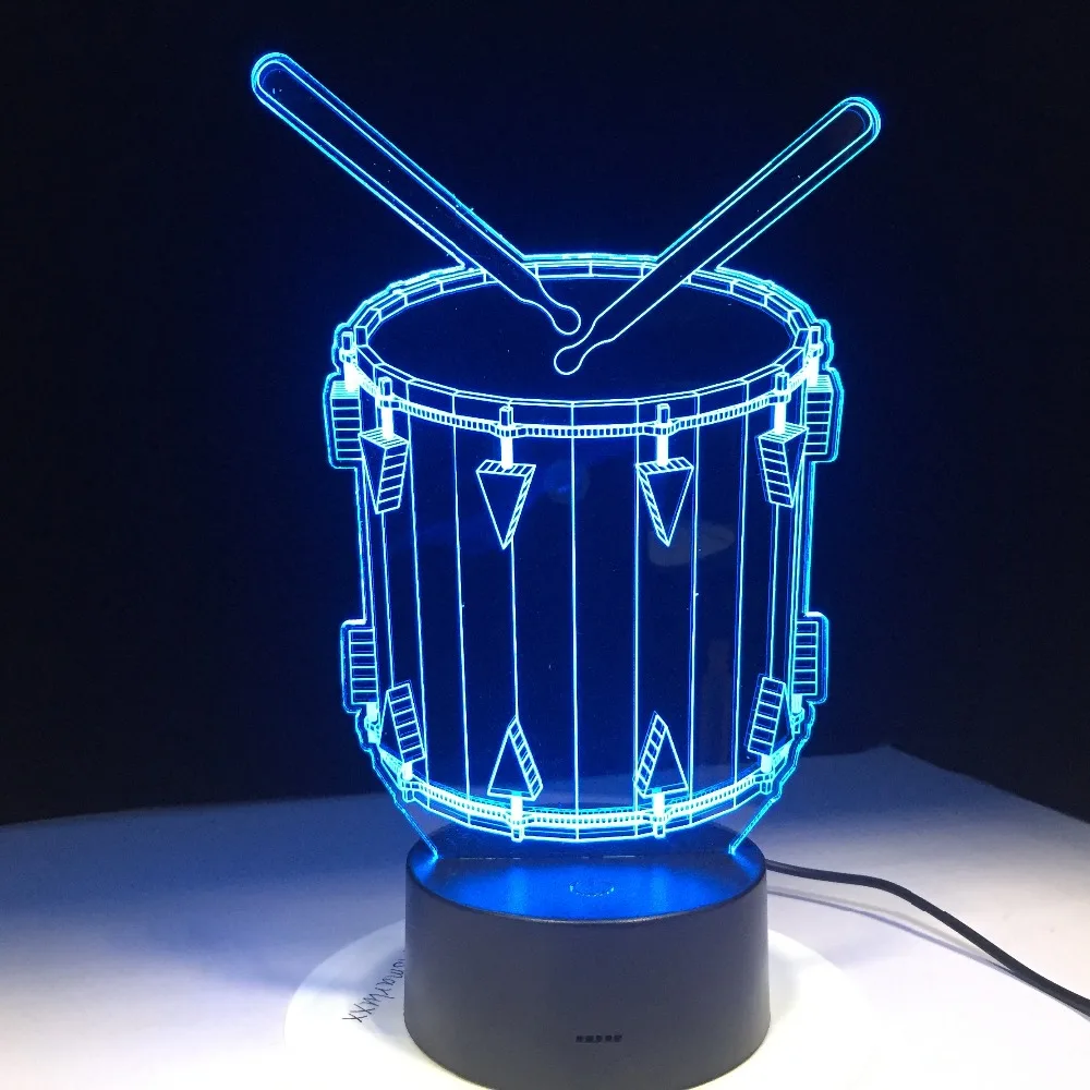 Drum Set 3D Illusion Night Light 7 Color Changing Touch Table Desk Lamps Acrylic LED Desk Table Lamp Party Atmosphere Drop Ship
Drum Set 3D Illusion Night Light 7 Color Changing Touch Table Desk Lamps Acrylic LED Desk Table Lamp Party Atmosphere Drop Ship