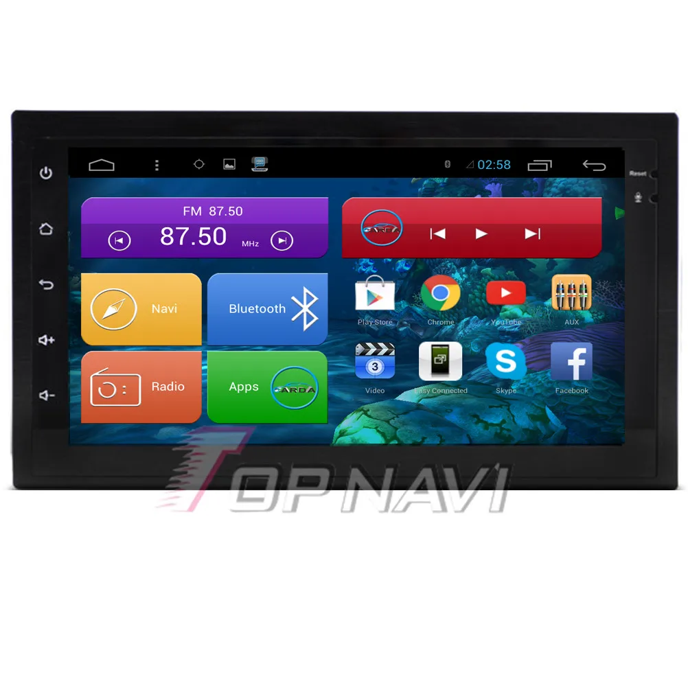 Topnavi Quad Core Android 6.0 Car GPS Navigation for 2Din Universal Autoradio Multimedia Audio Stereo,NO DVD
Topnavi Quad Core Android 6.0 Car GPS Navigation for 2Din Universal Autoradio Multimedia Audio Stereo,NO DVD
