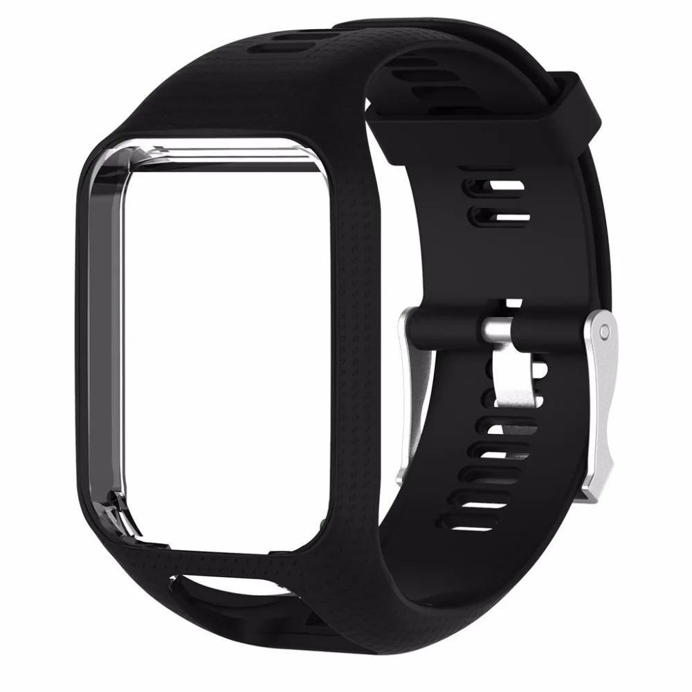 Силиконовый сменный ремешок на запястье для часов TomTom Runner 2 3 Spark GPS|silicone wrist strap|band