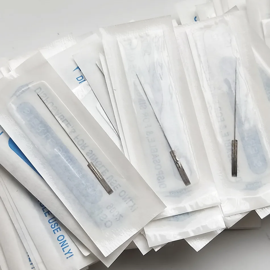 100 Pcs/lot Disposable Sterilized 7Flat Needles For Permanent Makeup Traditional Eyebrow Tattoo Machine
100 Pcs/lot Disposable Sterilized 7Flat Needles For Permanent Makeup Traditional Eyebrow Tattoo Machine
