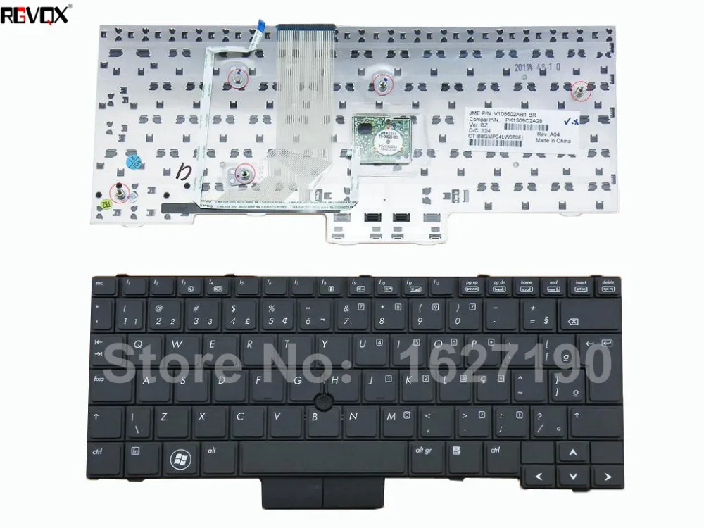 BR Brazil Keyboard Laptop For HP 2540P BLACK With Point stick PN:V108602AR1 PK1309C2A28 Repair Notebook Replacement keyboards
BR Brazil Keyboard Laptop For HP 2540P BLACK With Point stick PN:V108602AR1 PK1309C2A28 Repair Notebook Replacement keyboards