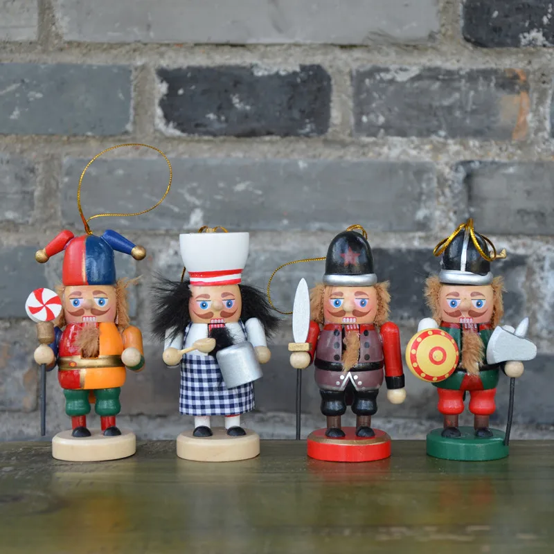 4pcs 12CM Wood Christmas Tree Decorations Pedent Set Wood Soldier Nutcrackers Figurines Crafts Christmas Decorations for Home
4pcs 12CM Wood Christmas Tree Decorations Pedent Set Wood Soldier Nutcrackers Figurines Crafts Christmas Decorations for Home