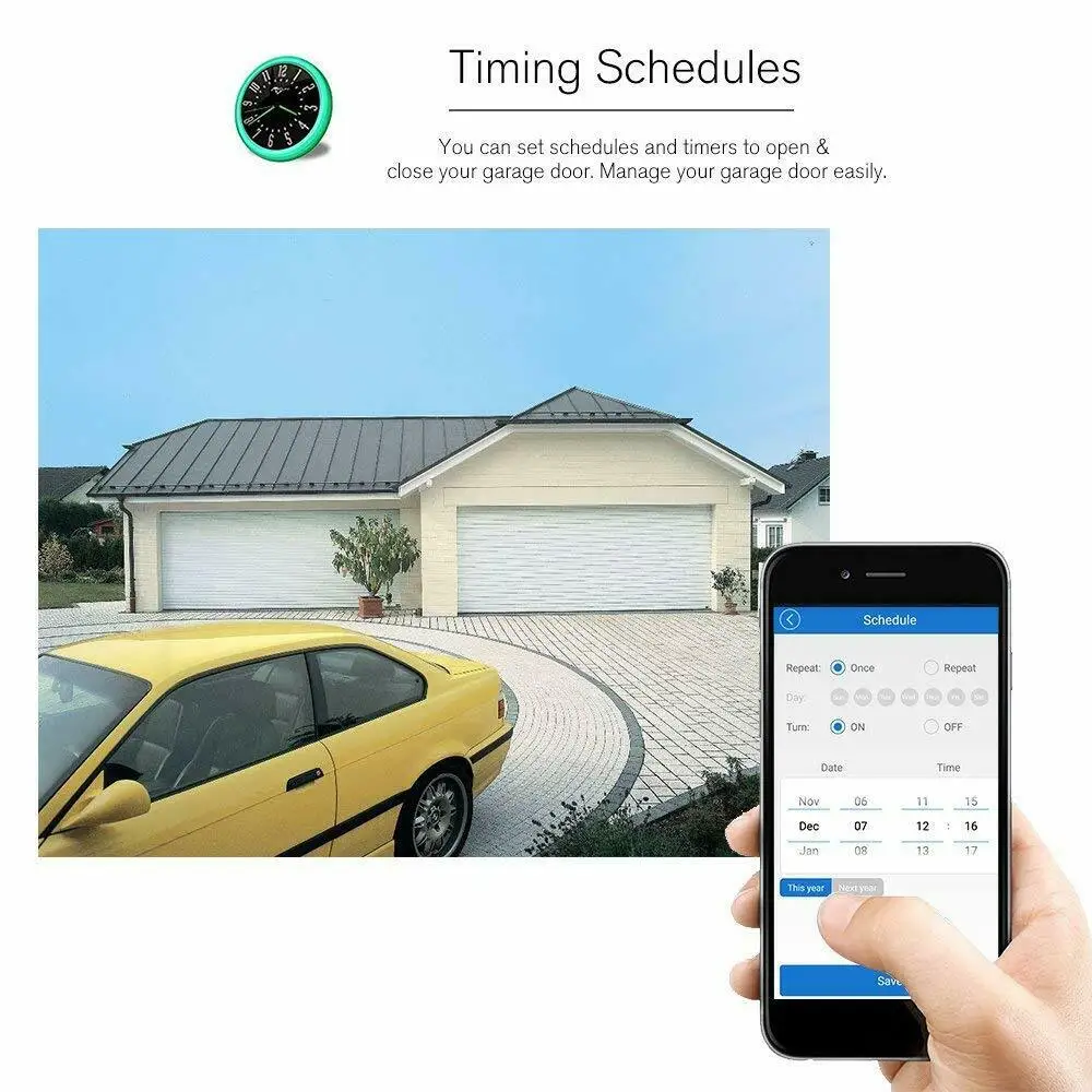 Smart Remote Control Switch Kit Phone APP Wireless WIFI Home Garage Door Opener For Android iOS
Smart Remote Control Switch Kit Phone APP Wireless WIFI Home Garage Door Opener For Android iOS