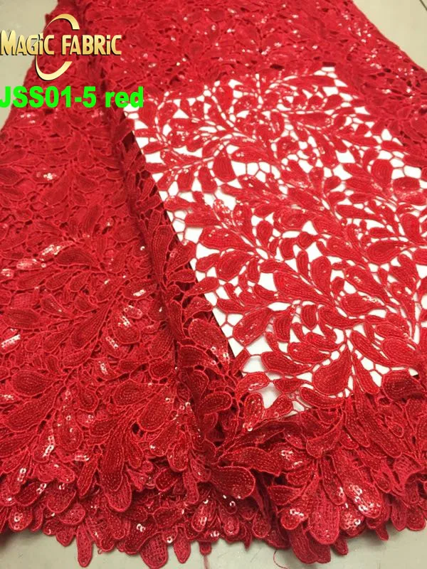 New arrivals african cord lace fabric with sequins high quality guipure lace fabric for wedding dress JSS01
New arrivals african cord lace fabric with sequins high quality guipure lace fabric for wedding dress JSS01