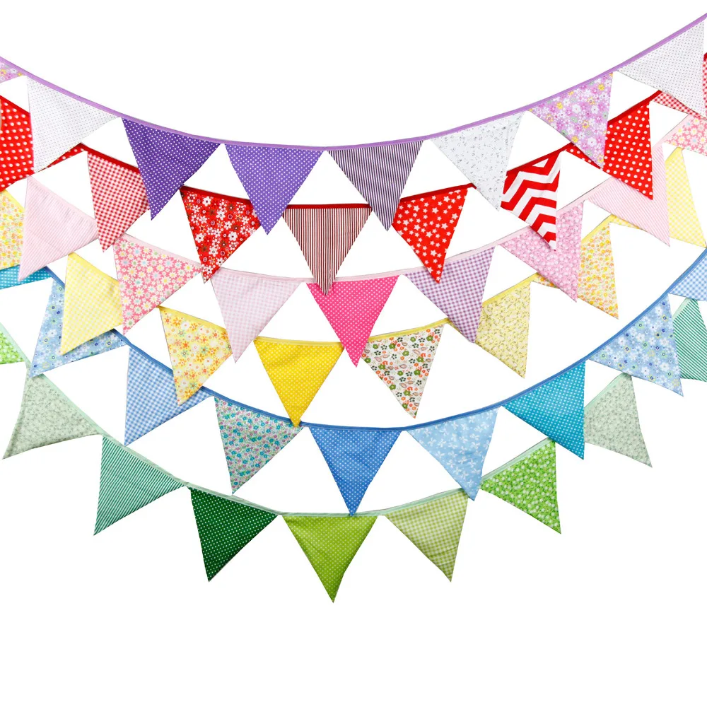 New 3.2M Floral Print Fabric Bunting Flags Children's Birthday Party Decoration Banner Tent Decoration Garland
New 3.2M Floral Print Fabric Bunting Flags Children's Birthday Party Decoration Banner Tent Decoration Garland