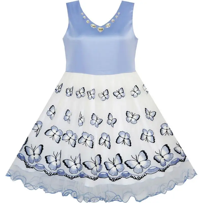 Flower Girls Dress Embroidered Butterfly Diamond Pageant Wedding 2020 Summer Princess Party Dresses Size 7-14 Carnival Vestidos
Flower Girls Dress Embroidered Butterfly Diamond Pageant Wedding 2020 Summer Princess Party Dresses Size 7-14 Carnival Vestidos